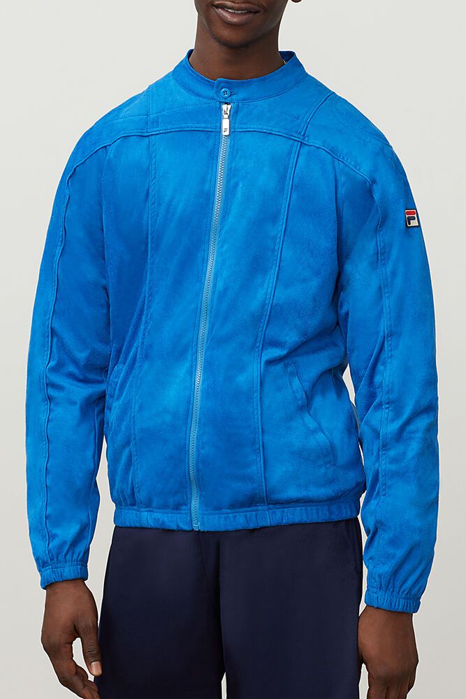 Fila Jacket Terrinda Mens Blue - India VZM-231946